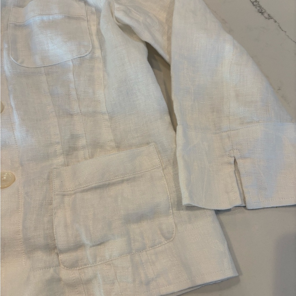 Jones New York White Button-Up Top - Picture 5 of 6